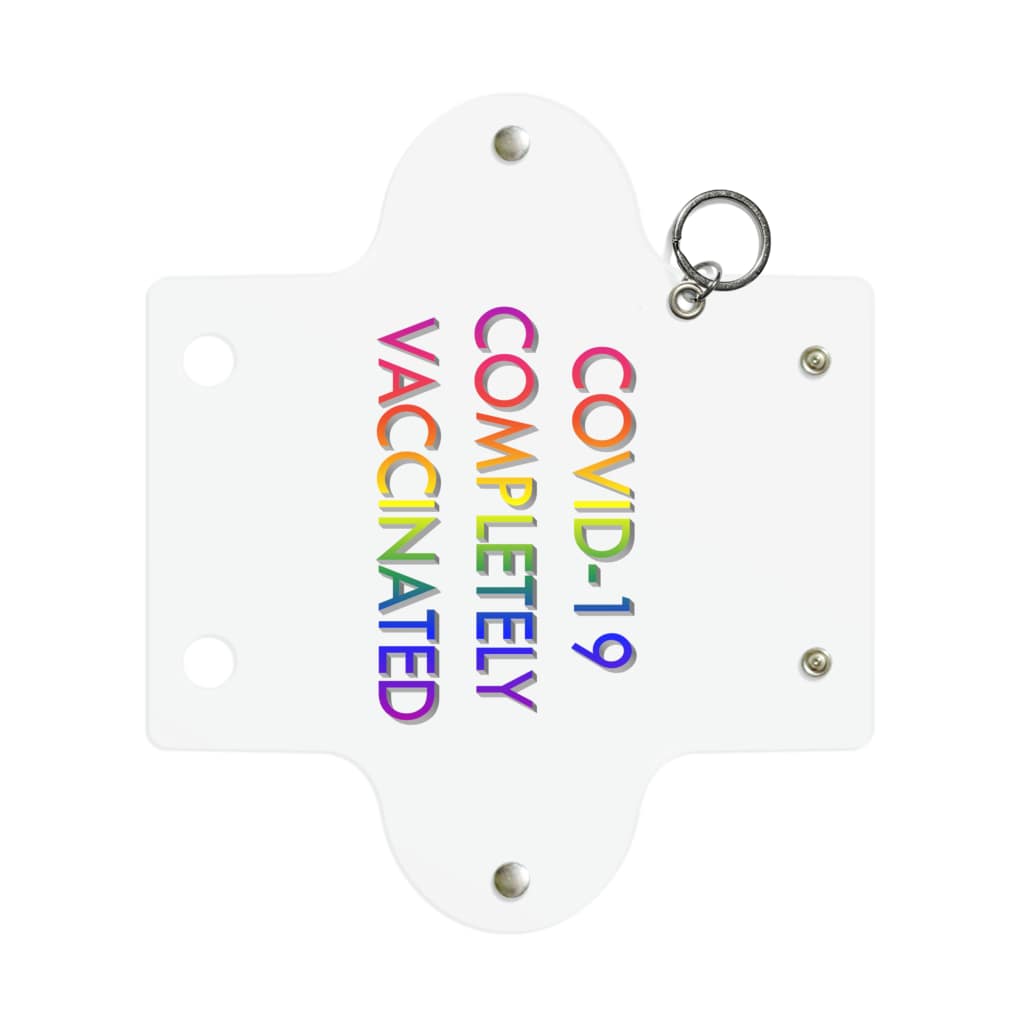 でおきしりぼ子のCOVID-19_ワクチン完全接種済(縦) Mini Clear Multipurpose Case