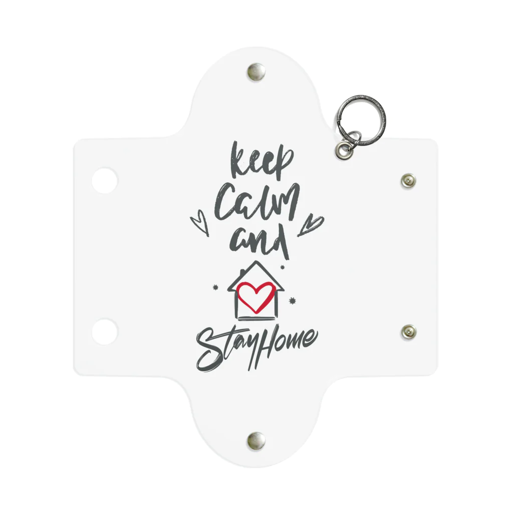 シェアメディカルブランドショップのKeep Calm and Stay Home Mini Clear Multipurpose Case