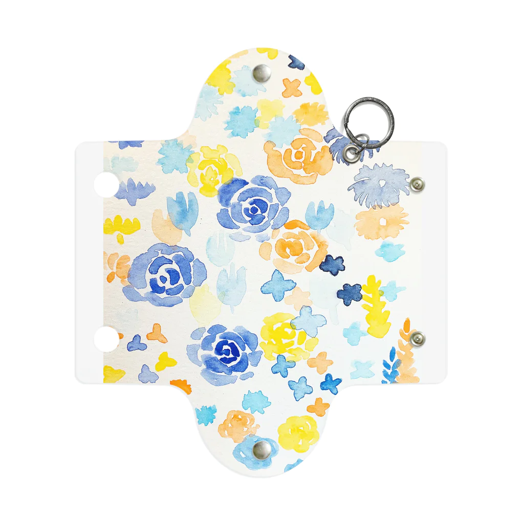 SHOP 琥珀糖のまみの水彩画『花と遊ぶ』 Mini Clear Multipurpose Case