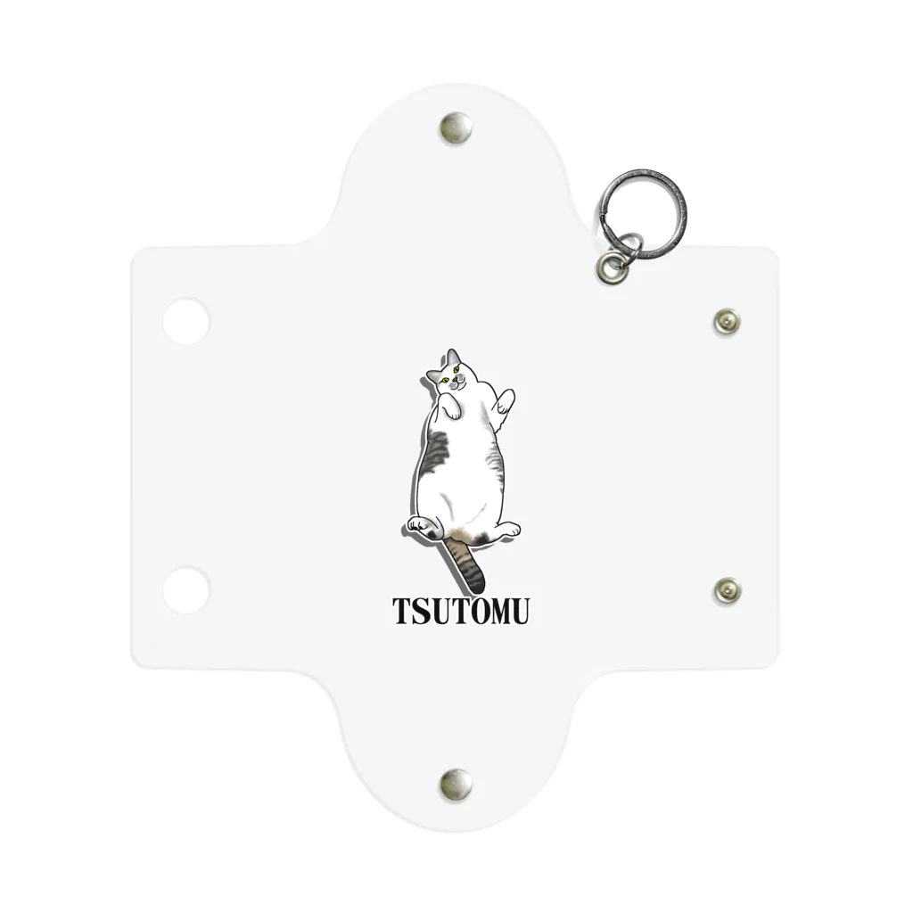 りすしっぽしぇんしぇいのどんぐり工房の猫のTSUTOMUくん Mini Clear Multipurpose Case