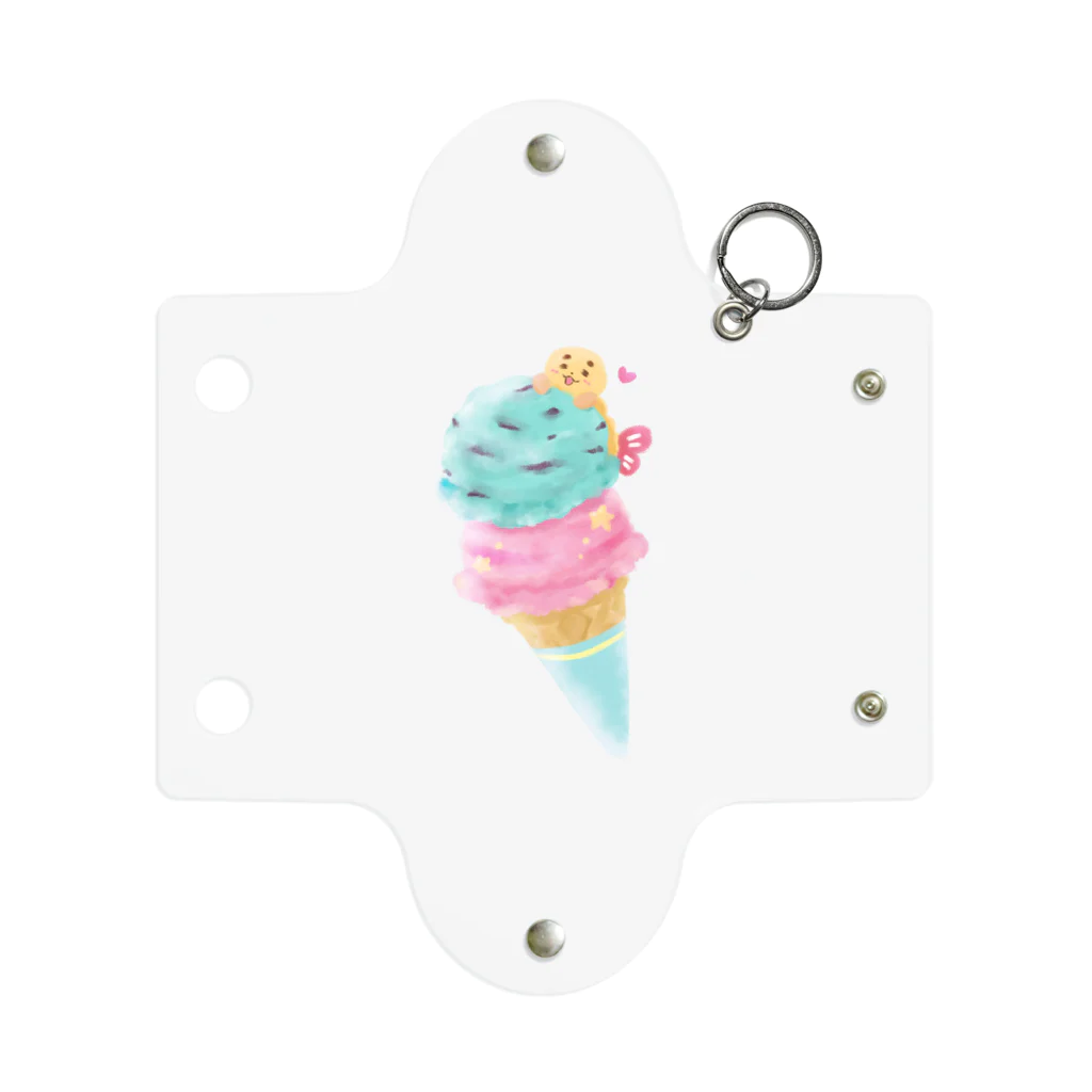 だるいエビフライのハッピーアイスクリーム Mini Clear Multipurpose Case