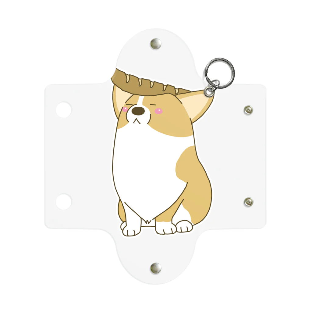 5corgisのフランスパンでリーゼントごっこをするコーギー Mini Clear Multipurpose Case