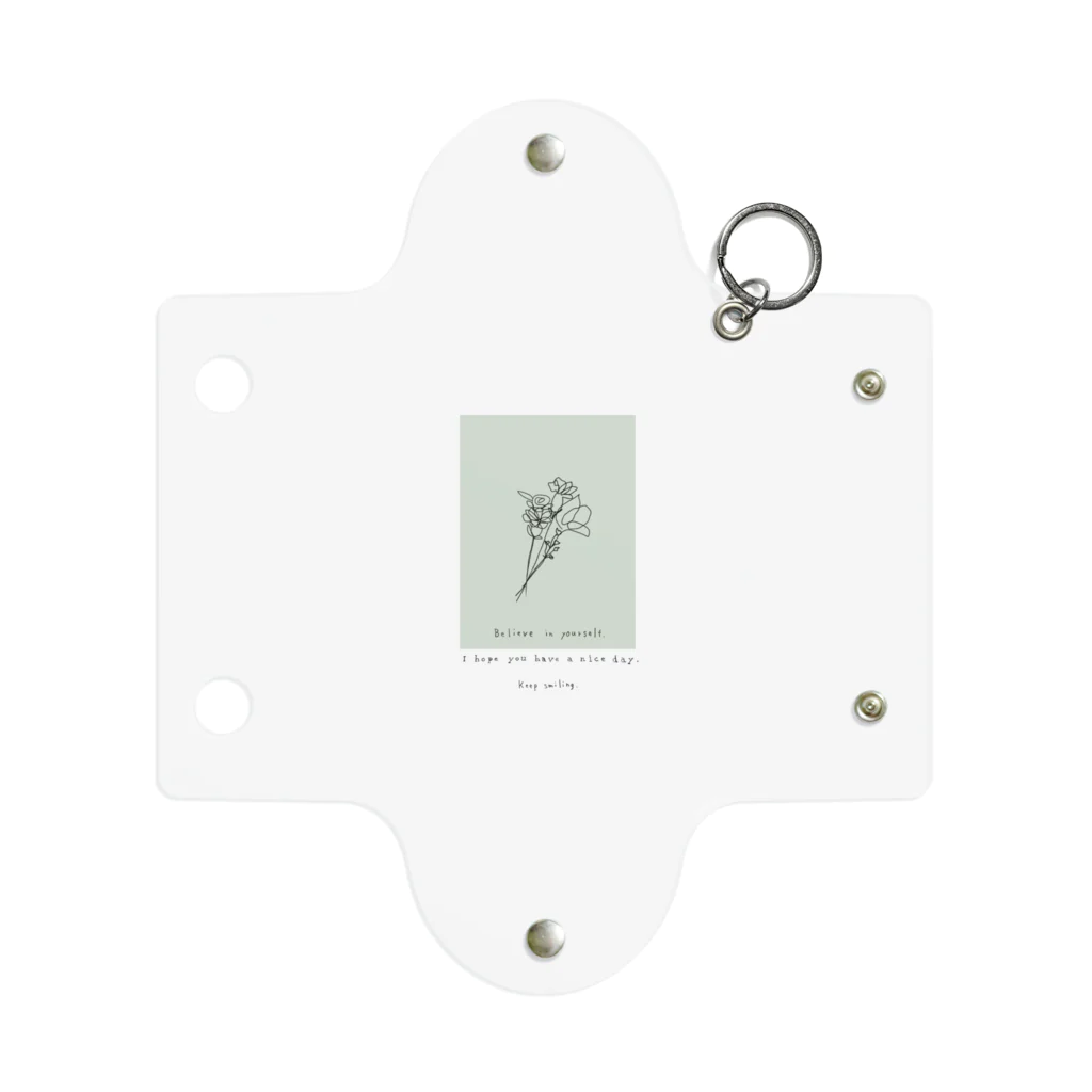 rilybiiのbouquet green Mini Clear Multipurpose Case