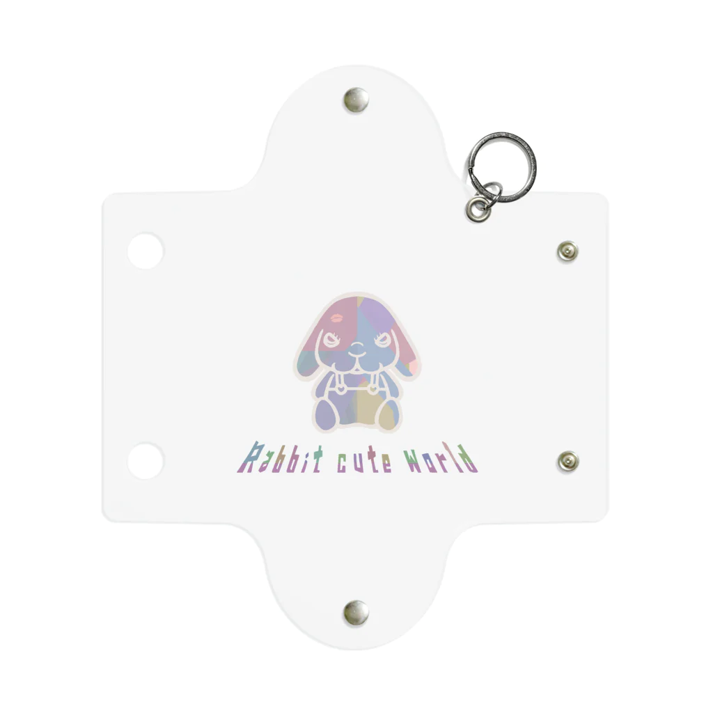 pipippuのキスうさぎ（カラフル) Mini Clear Multipurpose Case