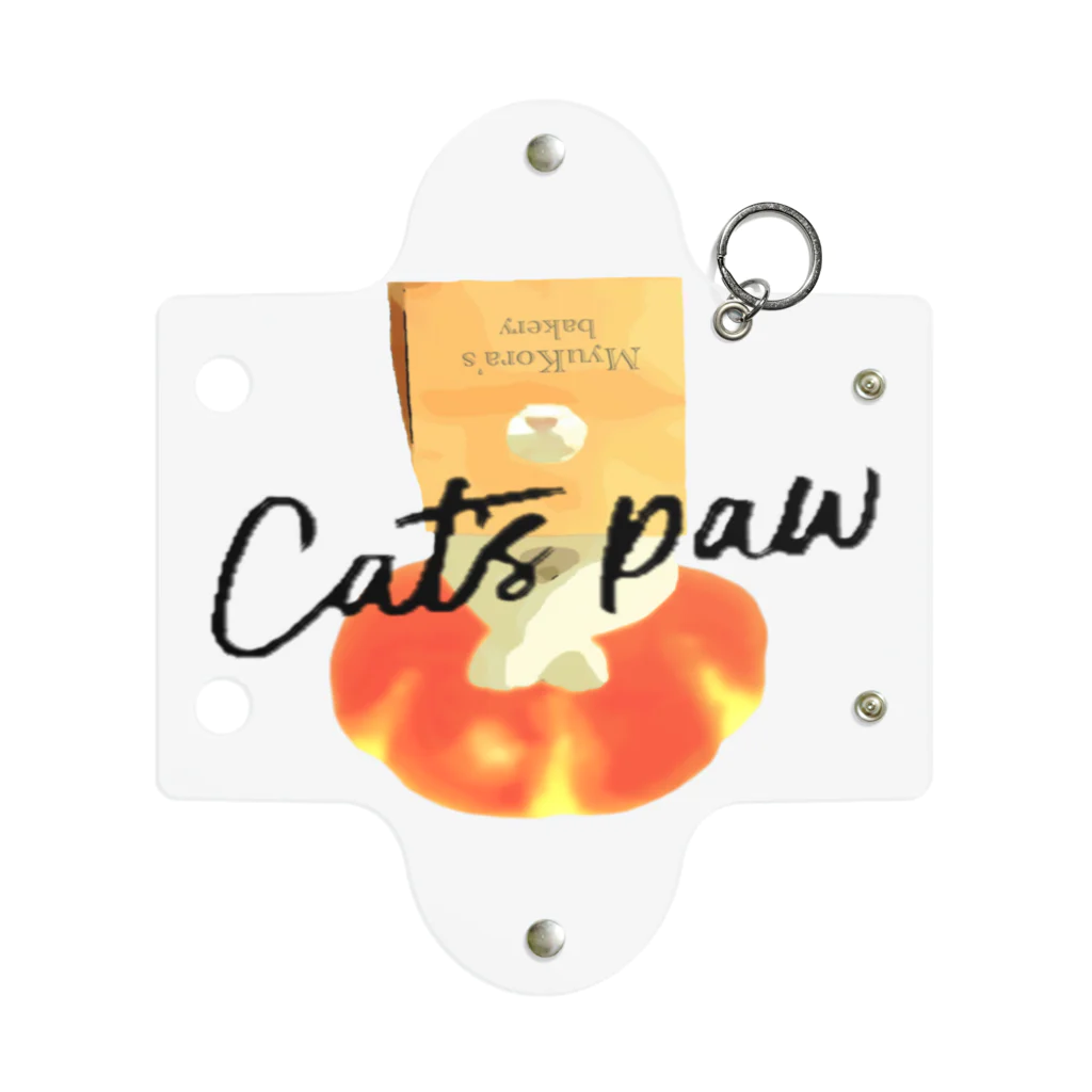 MyuKoraのCat's paw_ロゴ1 ミニクリアマルチケース