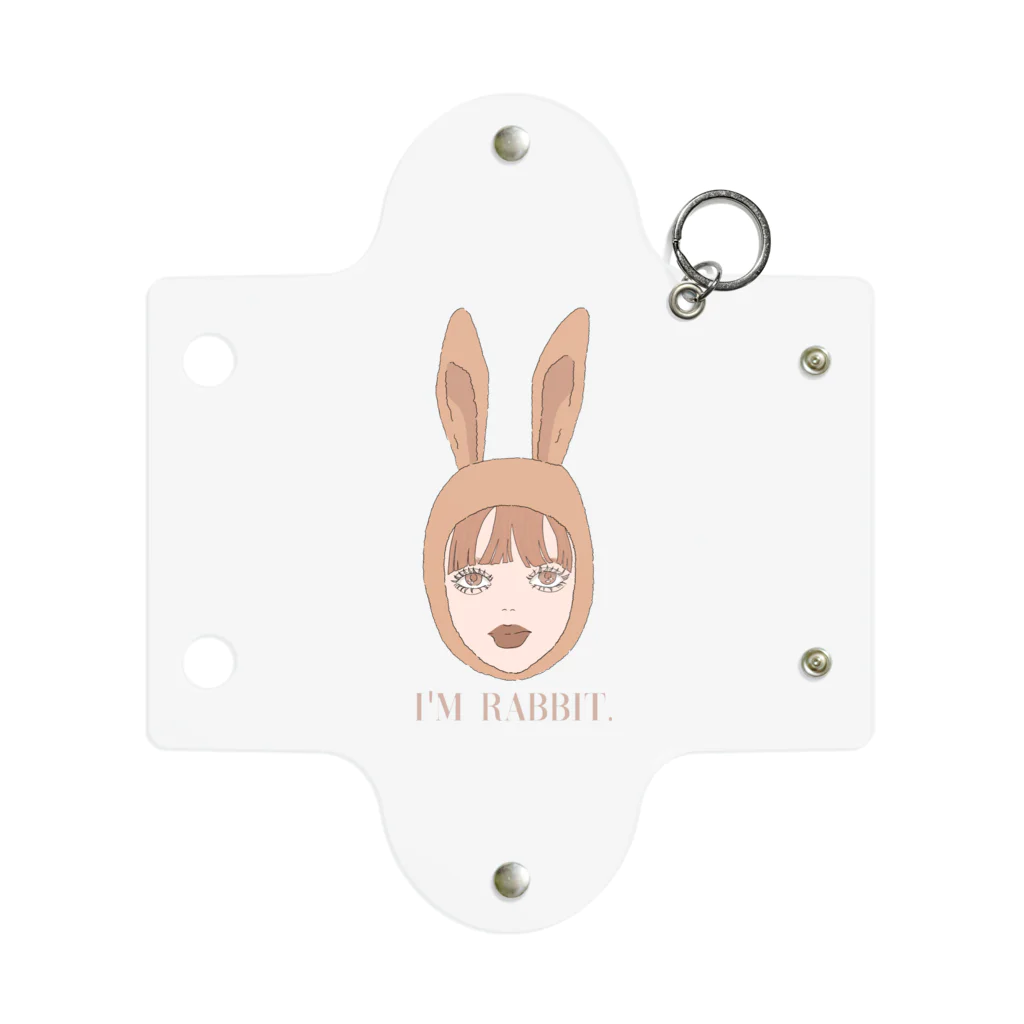 hyu-ge（イラスト）のうさぎちゃん Mini Clear Multipurpose Case