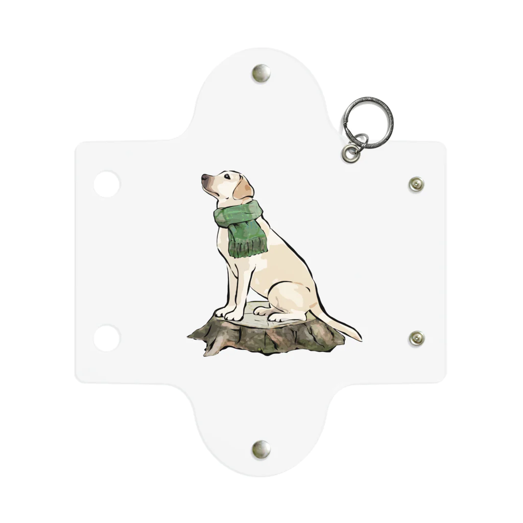 犬グッズの店しえるぶるーのマフラー犬　ラブラドルレトリバー Mini Clear Multipurpose Case