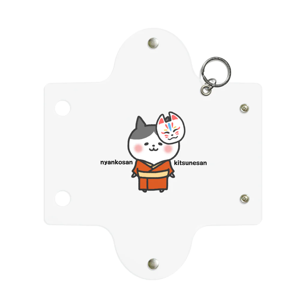 もちぱっちのきつねにゃんこさん Mini Clear Multipurpose Case