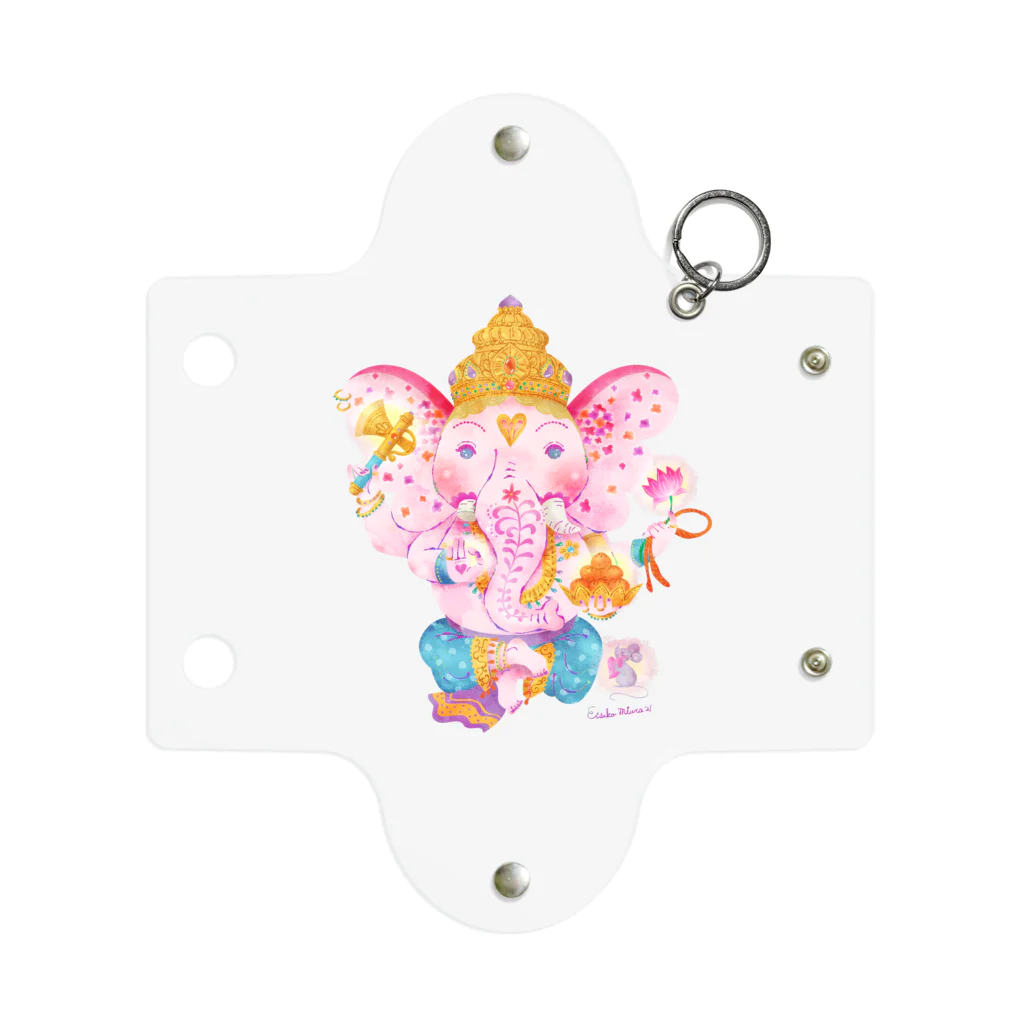 ミウラエツコのHAPPY PINK GANESH Mini Clear Multipurpose Case