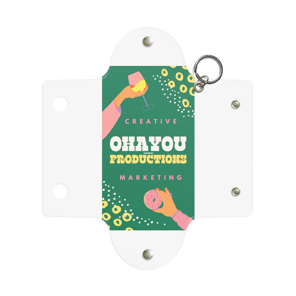 oyasumiのOHAYOU PRODUCTIONS Art jacket Mini Clear Multipurpose Case