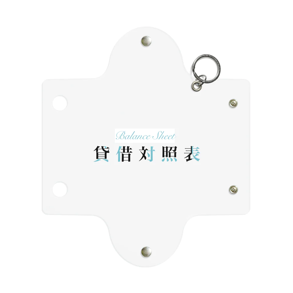 そいそいソイラテの貸借対照表(簿記ロゴver) Mini Clear Multipurpose Case