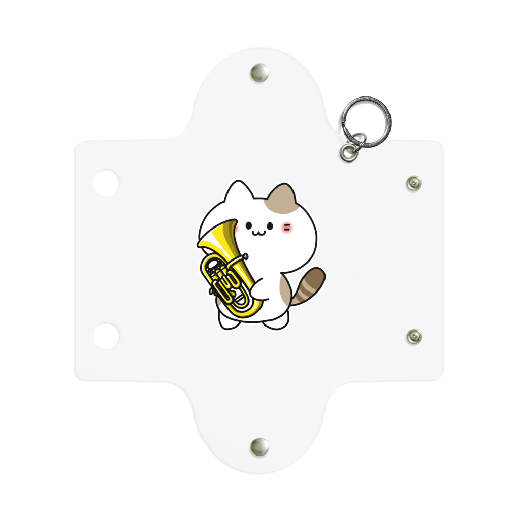  ふじねこ屋のユーフォニアムねこ（金） Mini Clear Multipurpose Case