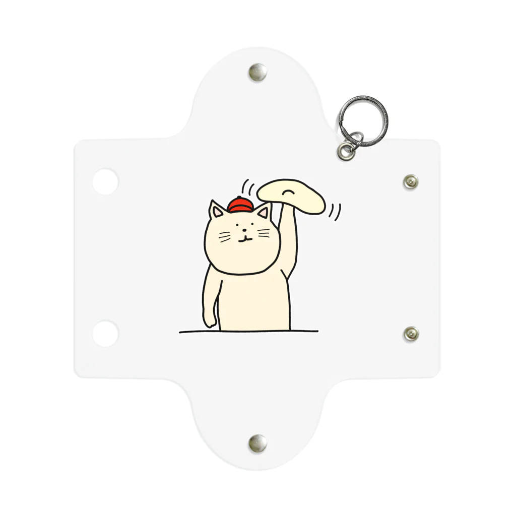 ＋Whimsyのピザ屋さんねこ Mini Clear Multipurpose Case