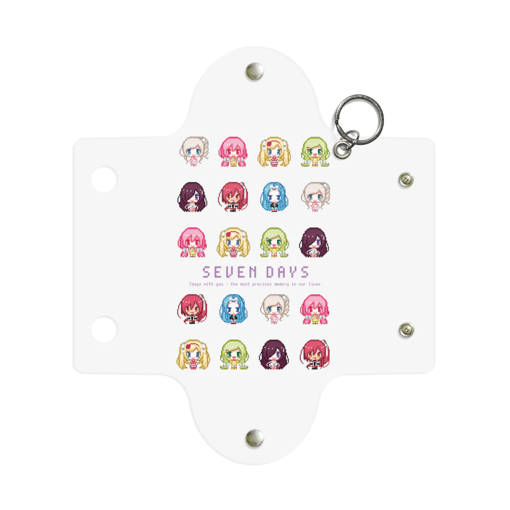 LIFE0 official suzuriのセヴンデイズ dot！全員集合 ミニクリアマルチケース Mini Clear Multipurpose Case