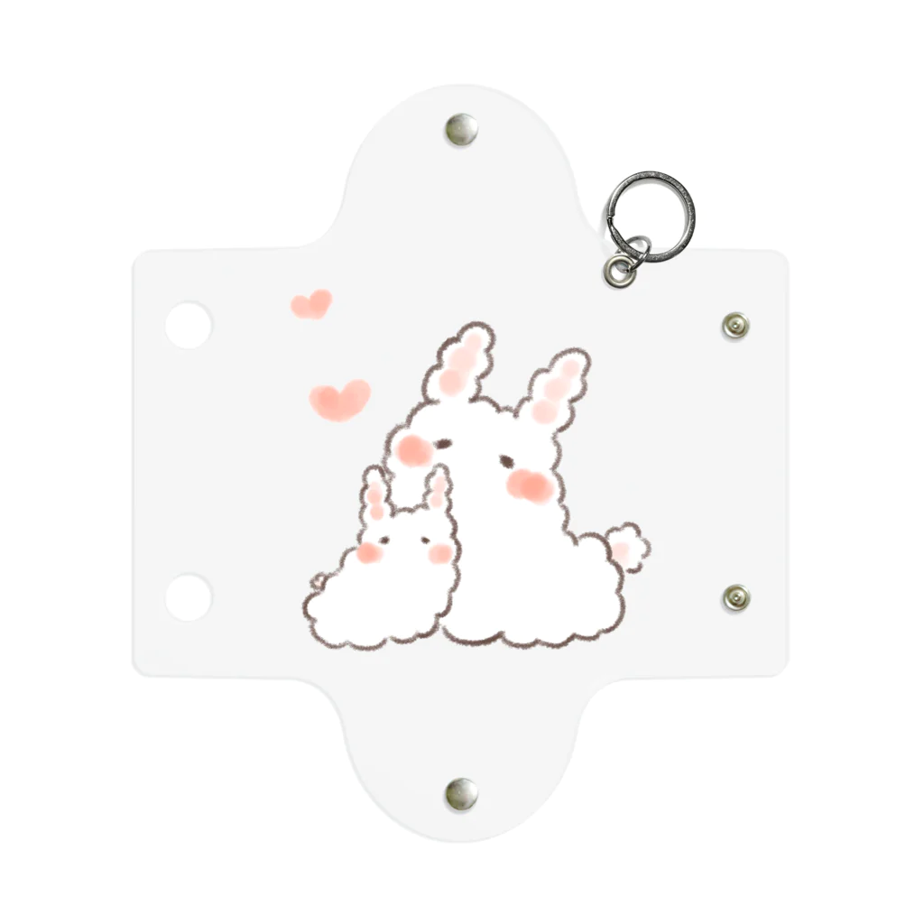 K.momokoのうさうし親子(うさぎのウミウシ) Mini Clear Multipurpose Case