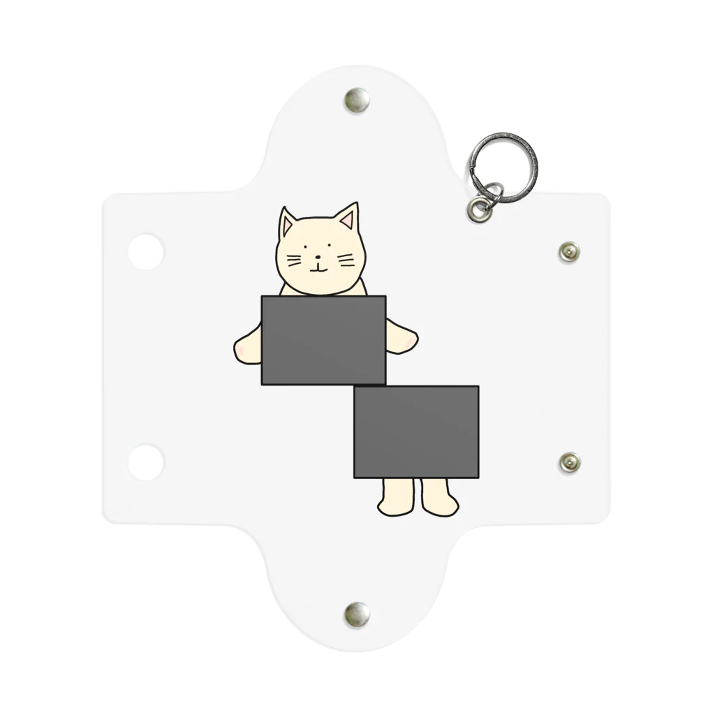 ＋Whimsyのイリュージョンねこ Mini Clear Multipurpose Case