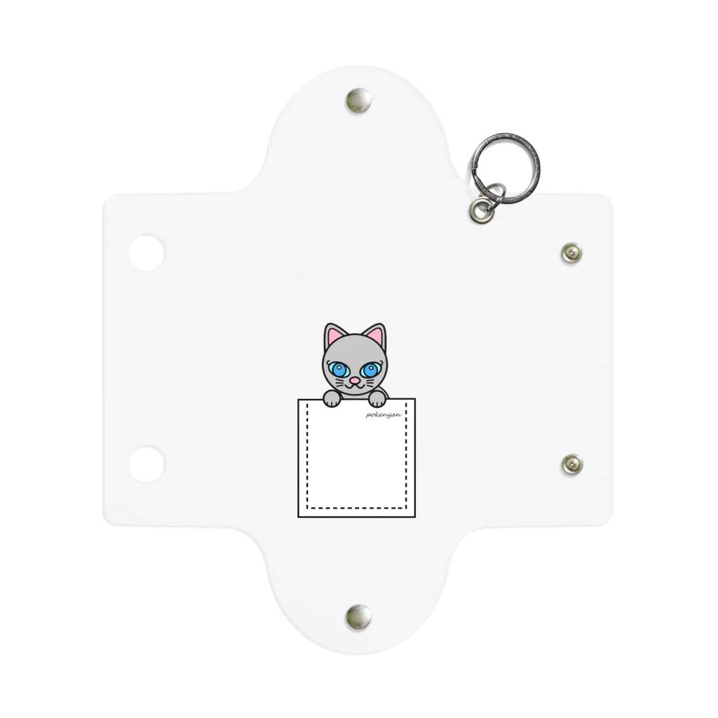 猫部のねこ　pokenyan　ロシにゃん Mini Clear Multipurpose Case