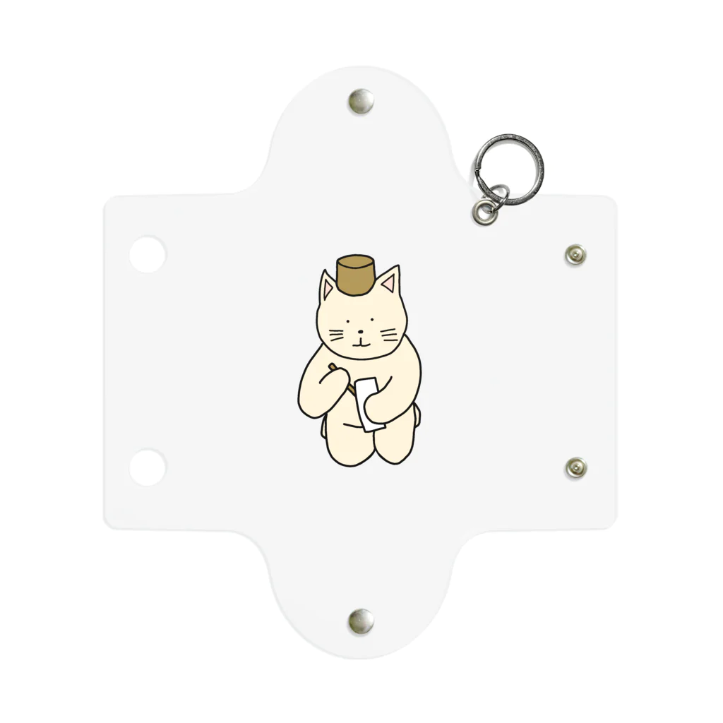 ＋Whimsyの俳句ねこ Mini Clear Multipurpose Case