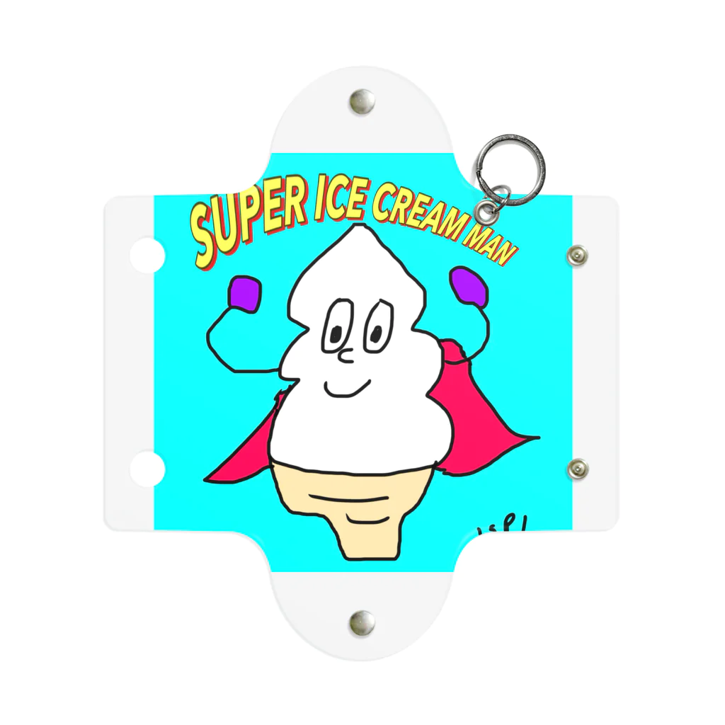 Walton’sのSUPER ICE CREAM MAN 文字入り Mini Clear Multipurpose Case