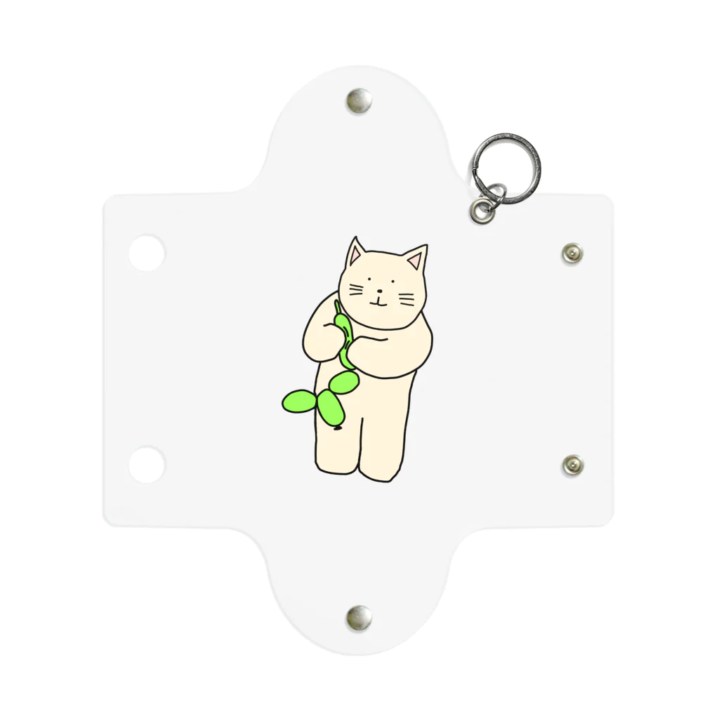 ＋Whimsyのバルーンアートねこ Mini Clear Multipurpose Case