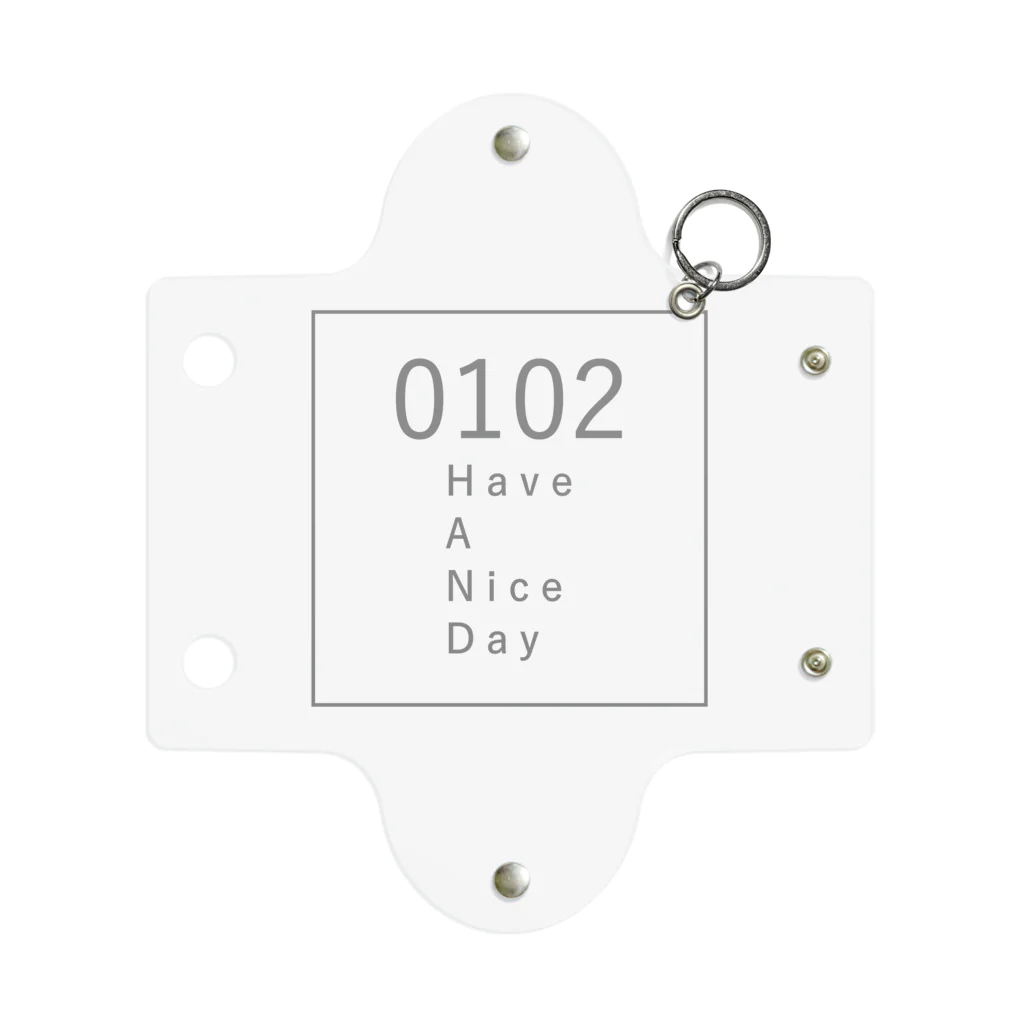 HAVE A NICE DAYの0102 HAVE A NICE DAY (SQUARE) Mini Clear Multipurpose Case