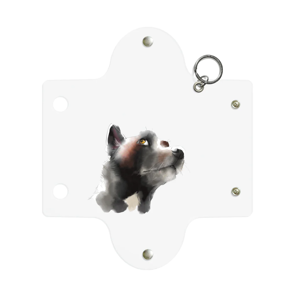 黒犬ちゃんの黒犬サキたん Mini Clear Multipurpose Case