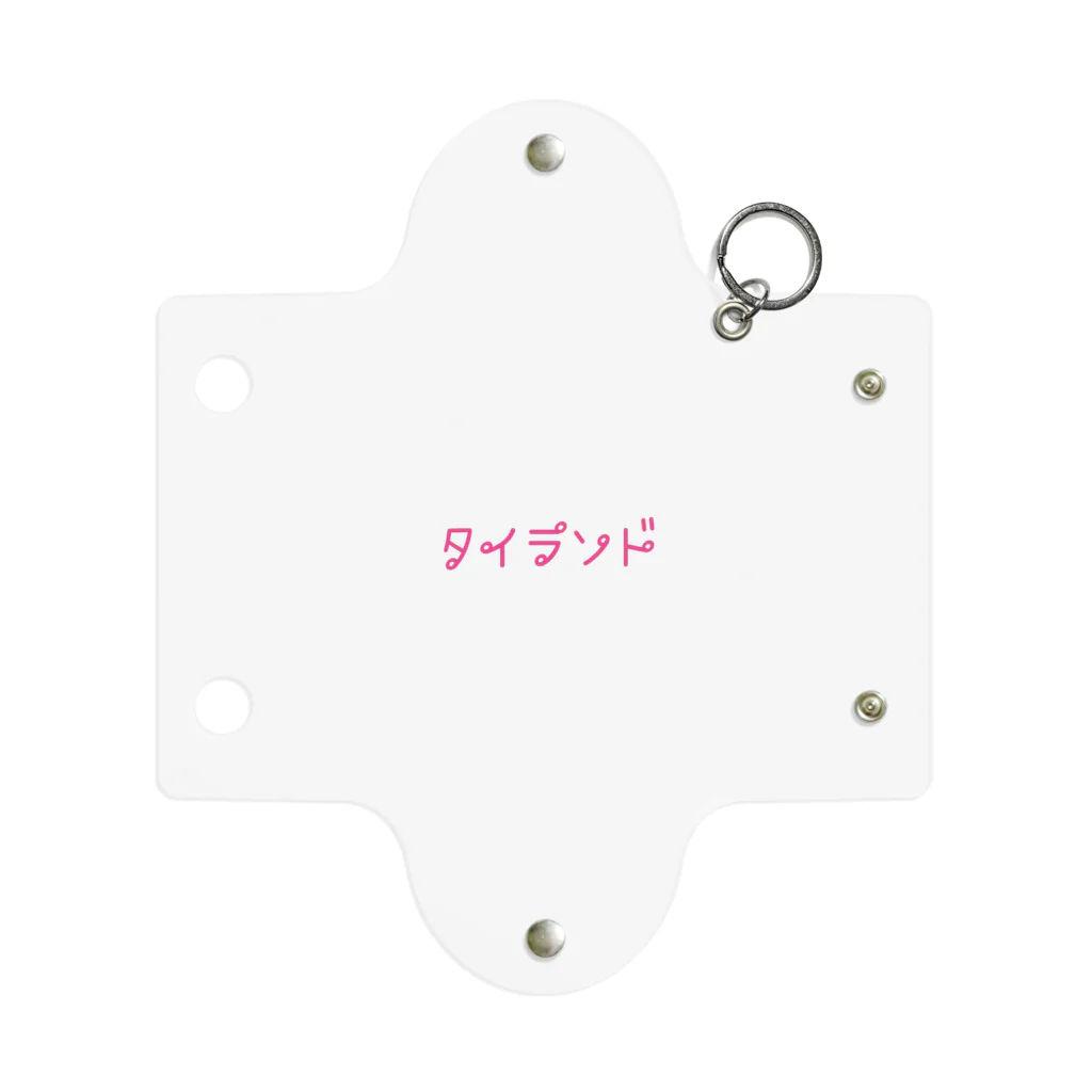 PADA328🌴 タイ語・タイ文字 グッズのタイ語っぽい タイランド Mini Clear Multipurpose Case