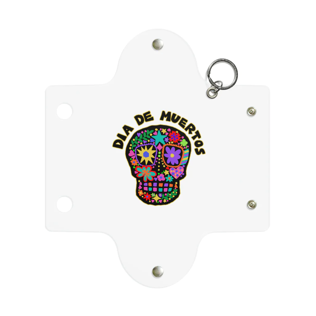 sandy-mのメキシコ風ドクロ Dia de muertos Mini Clear Multipurpose Case