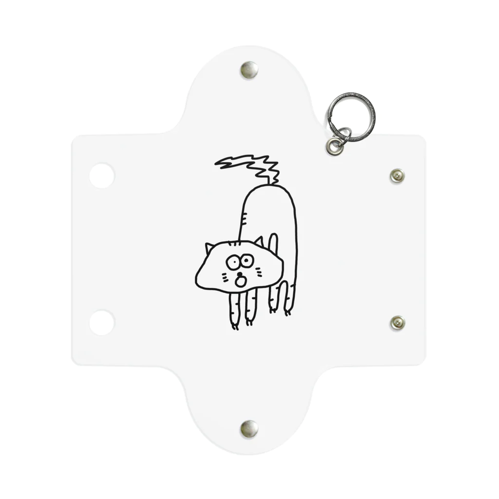 momozuki のびびりたおしねこ Mini Clear Multipurpose Case