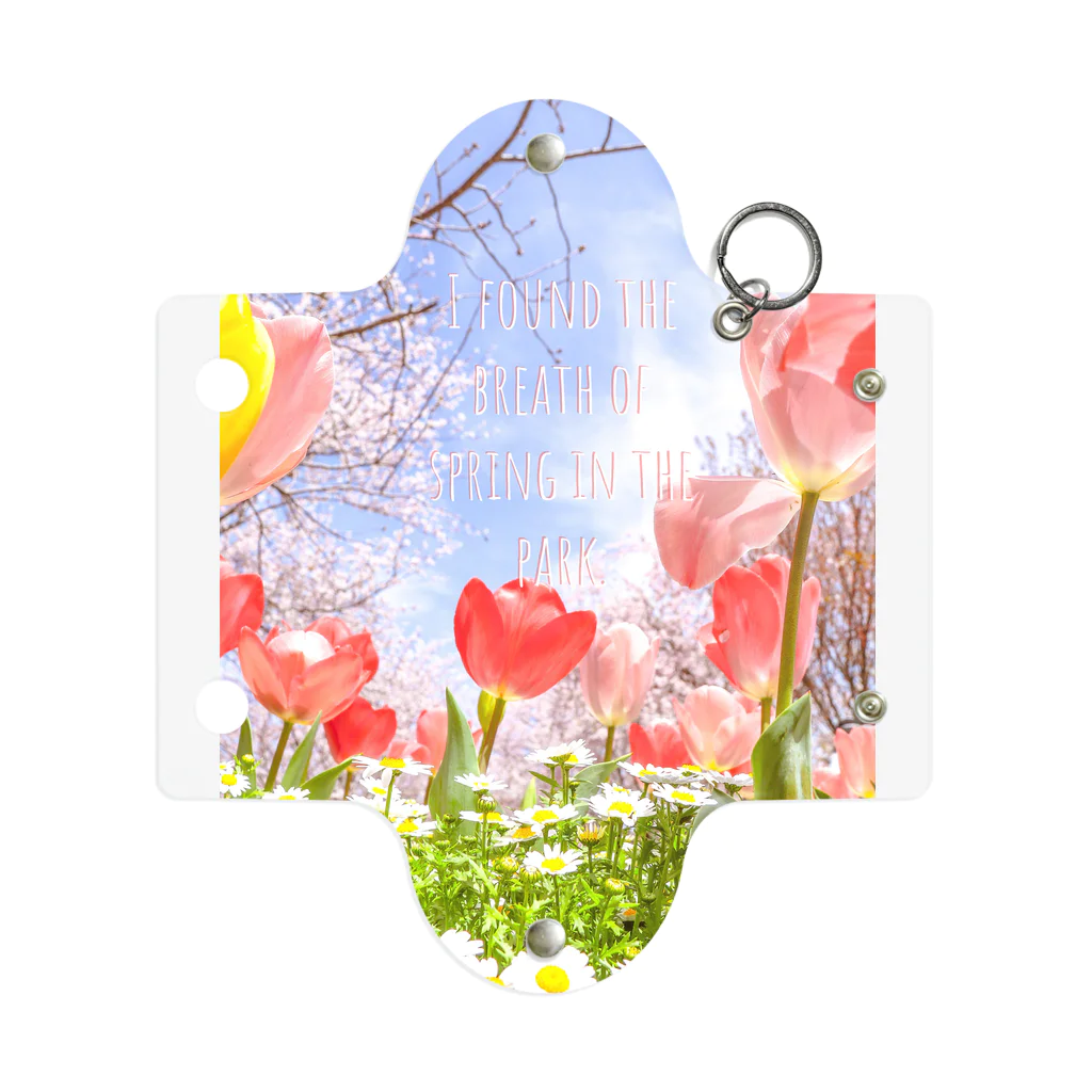 蛍石のI found the breath of spring in the park. Mini Clear Multipurpose Case