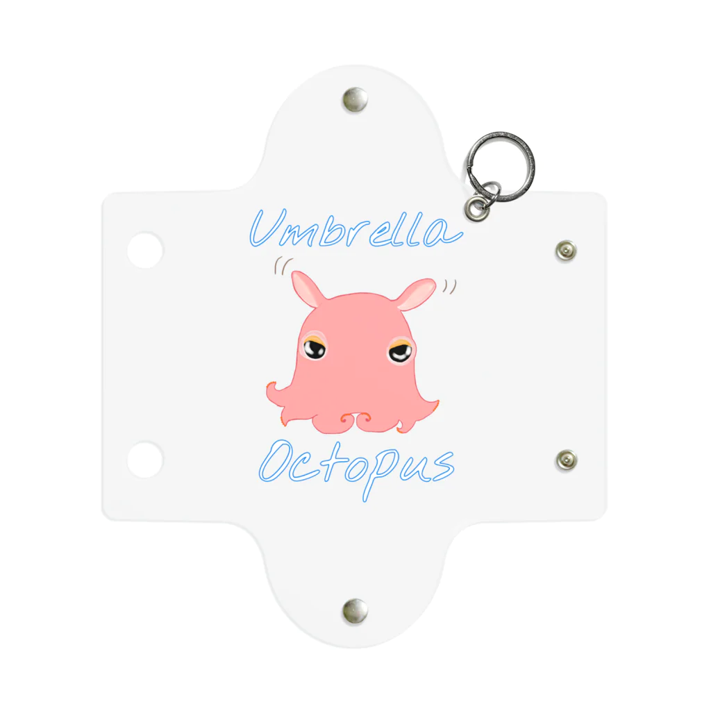 LalaHangeulのumbrella octopus(めんだこ) 英語バージョン② Mini Clear Multipurpose Case