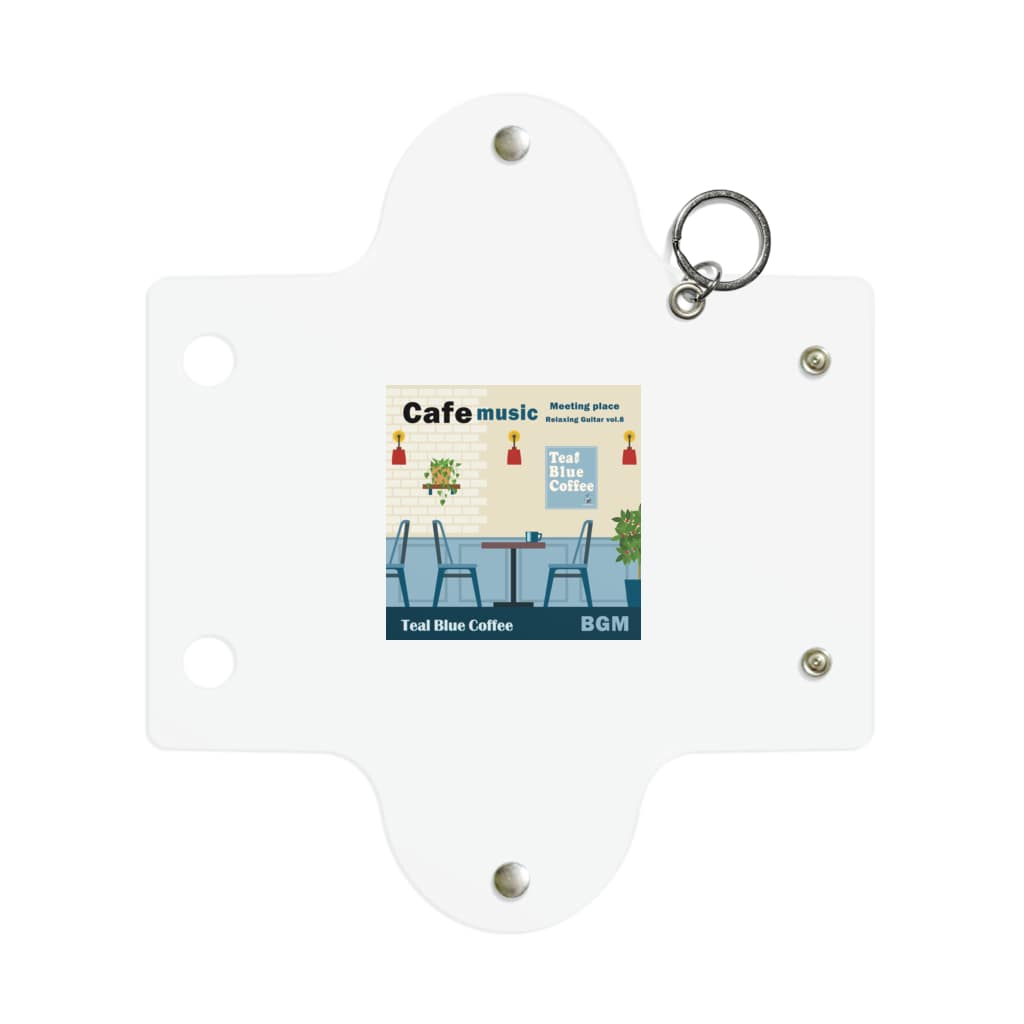 Teal Blue CoffeeのCafe music - Meeting place - Mini Clear Multipurpose Case