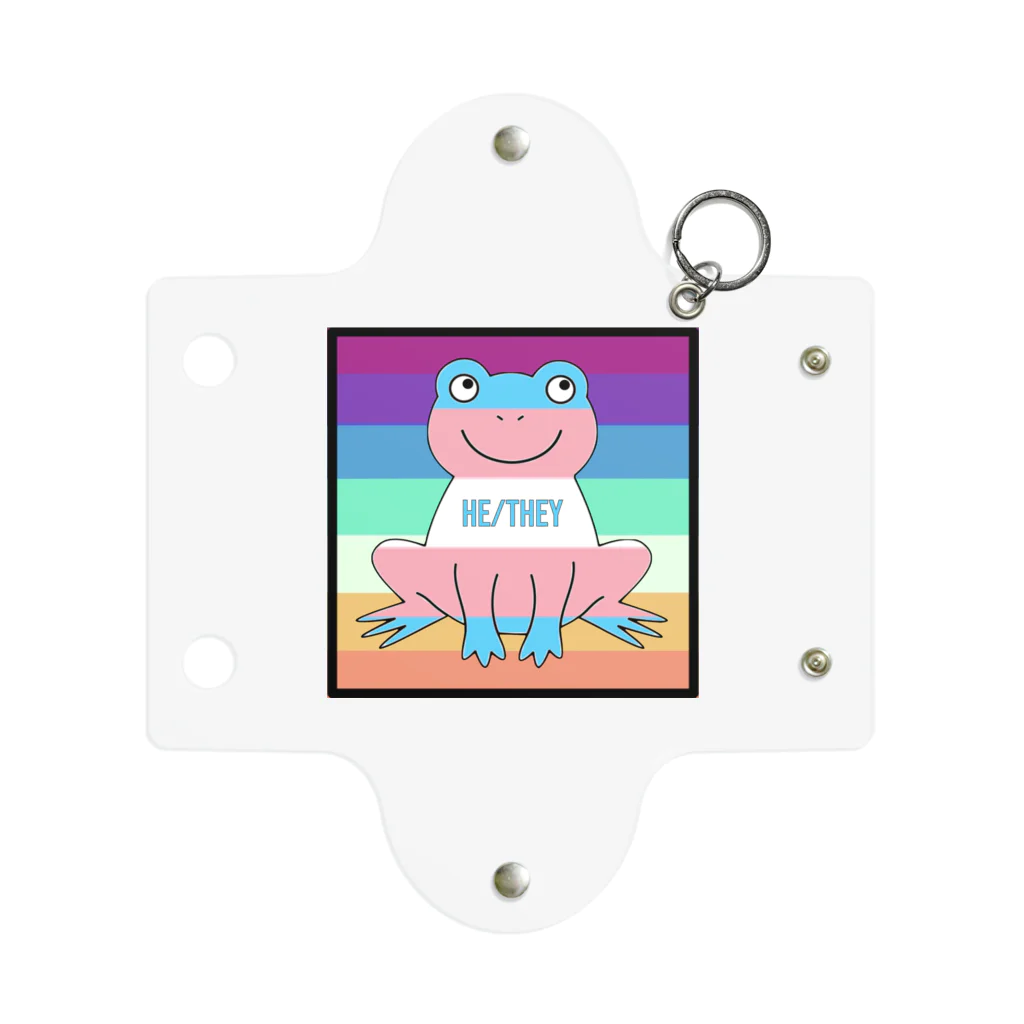 rionadのtransgender (he/they) mlm/nblm frog ミニクリアマルチケース