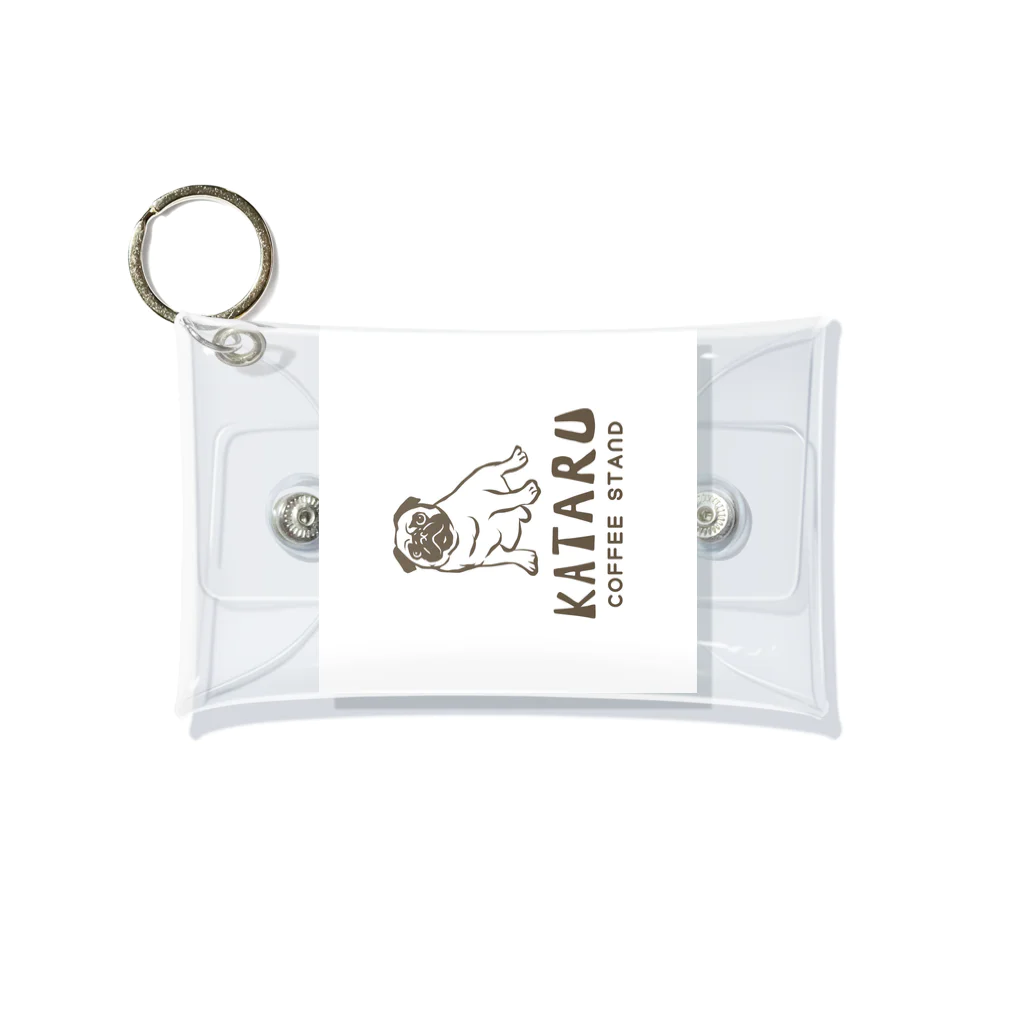 PEACE RIBBONのKATARU COFFEE Mini Clear Multipurpose Case