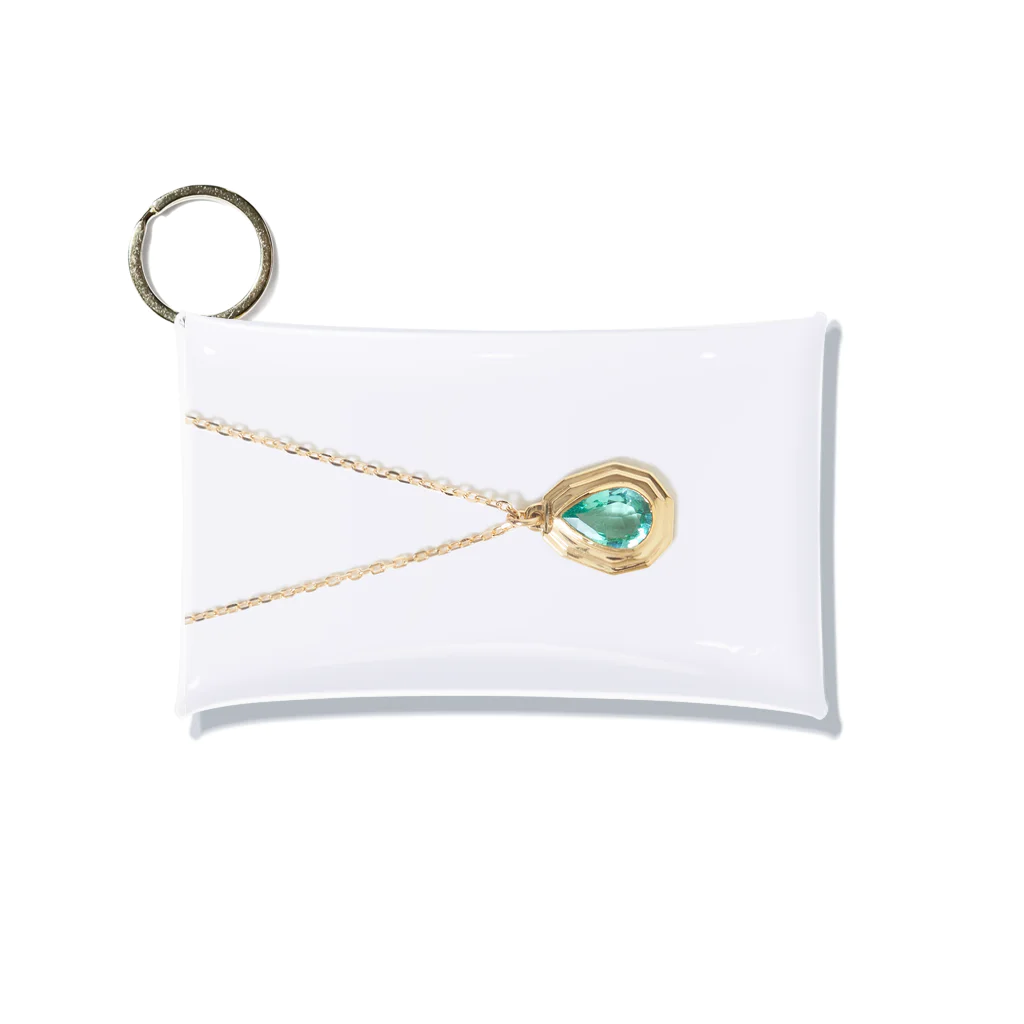 HemavatiJewelryのEmerald Necklace Mini Clear Multipurpose Case