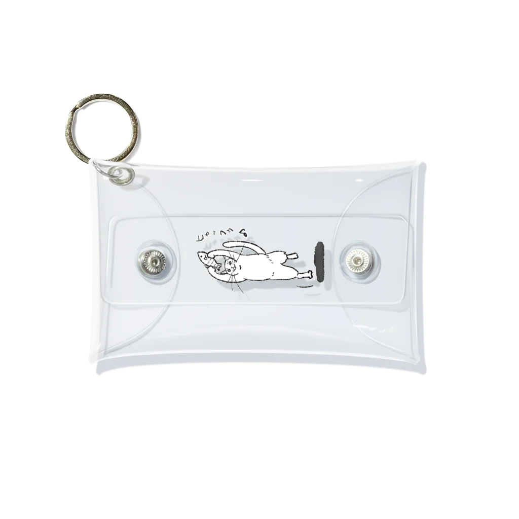 kaoru@nekomangakakuyoの白猫　ひゃっふぅ♪猫 Mini Clear Multipurpose Case