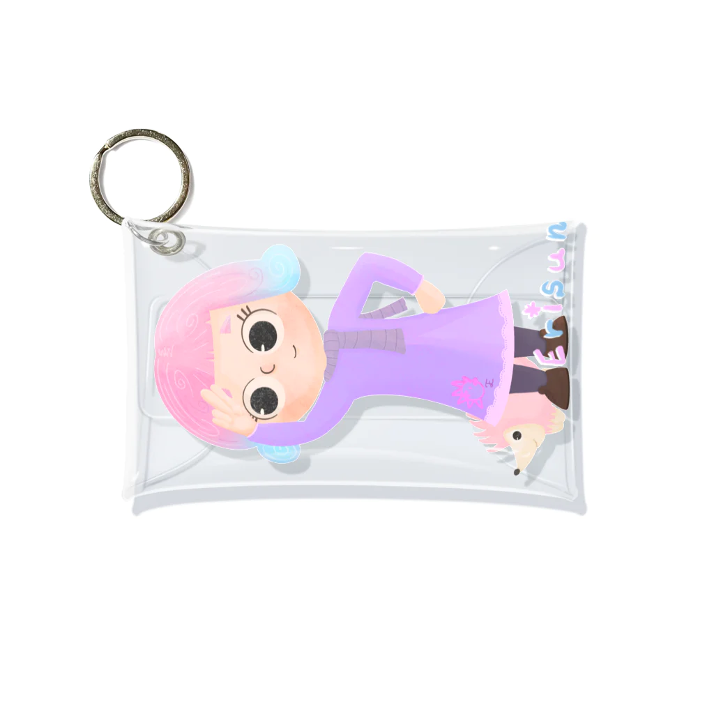 えりすん(Erisun)のえりすんちゃんキャラ Mini Clear Multipurpose Case