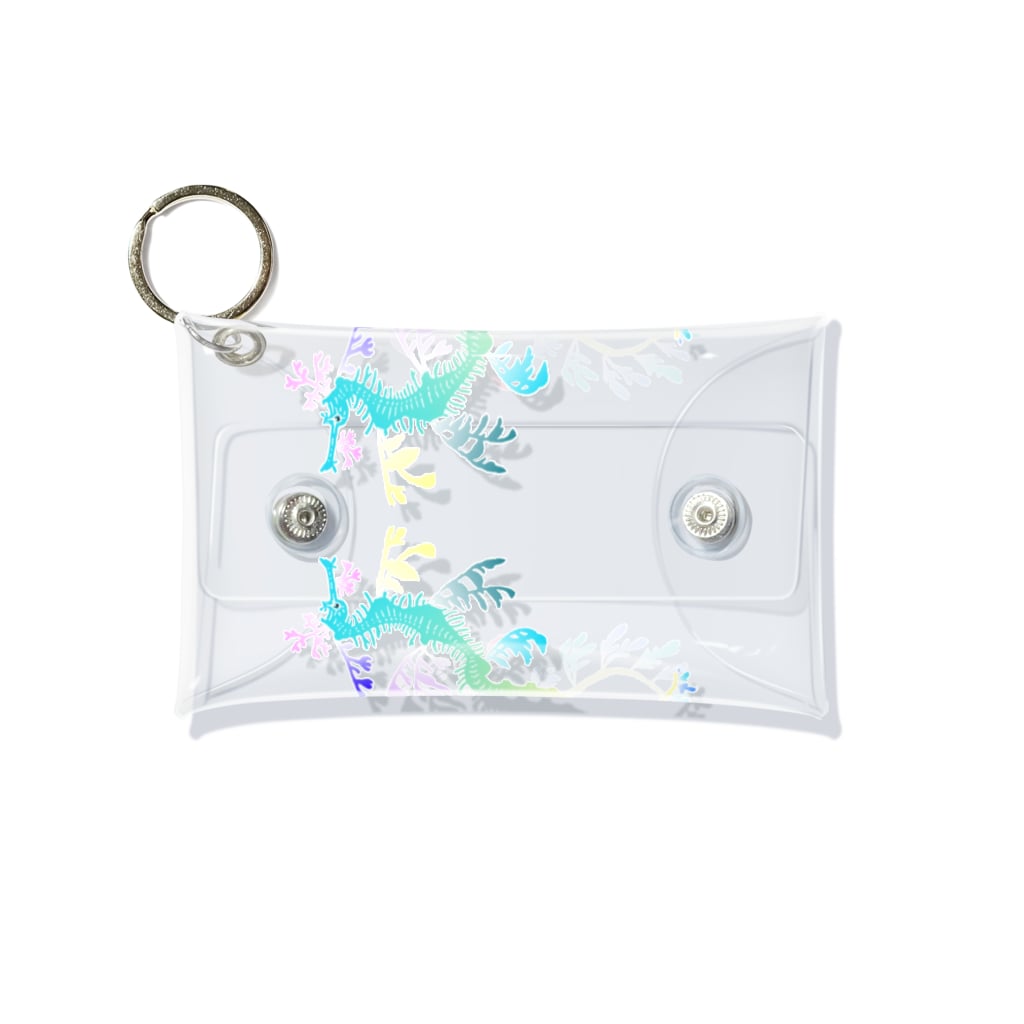 栗坊屋のリーフィーシードラゴン　カラフル Mini Clear Multipurpose Case