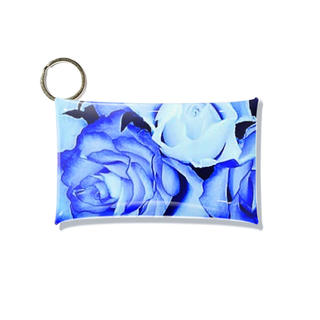 Anna’s galleryのBLUE Rose Mini Clear Multipurpose Case