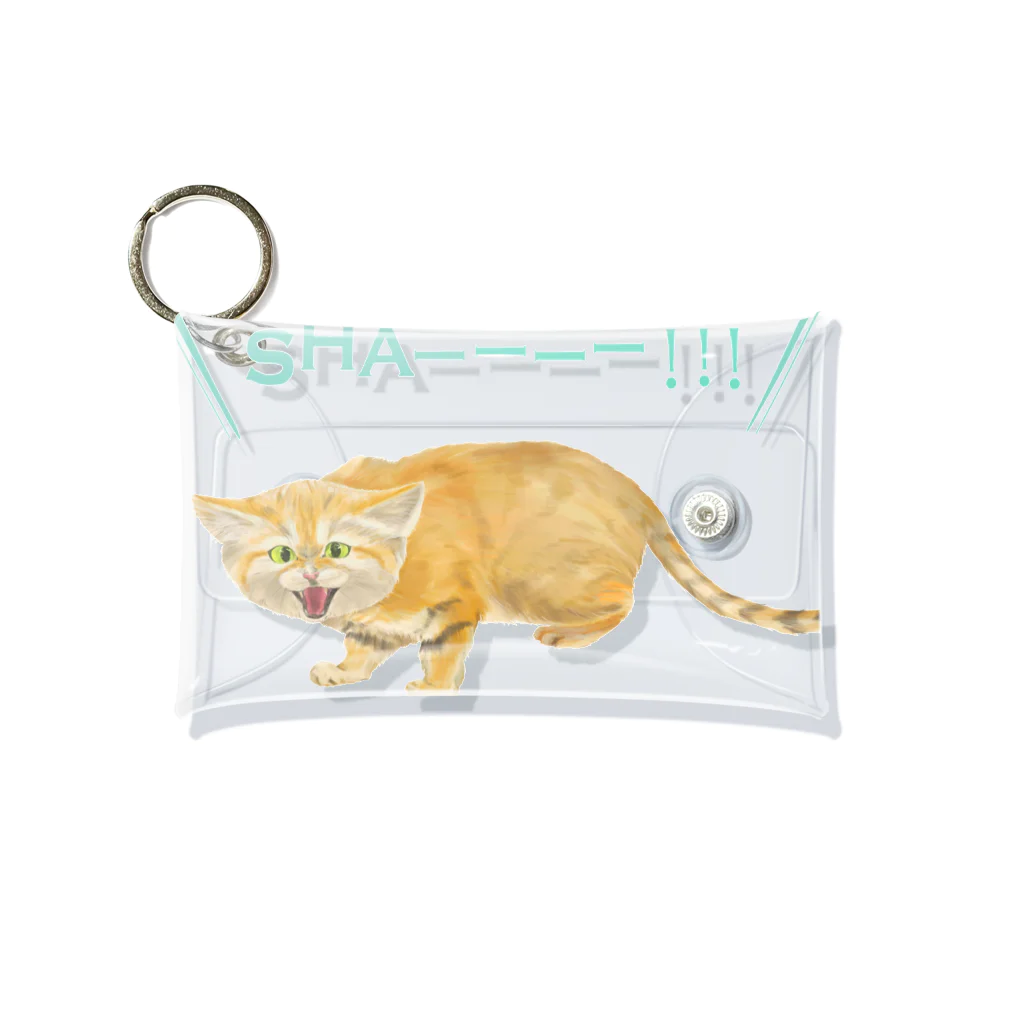 kitaooji shop SUZURI店のシャーするスナネコ Mini Clear Multipurpose Case