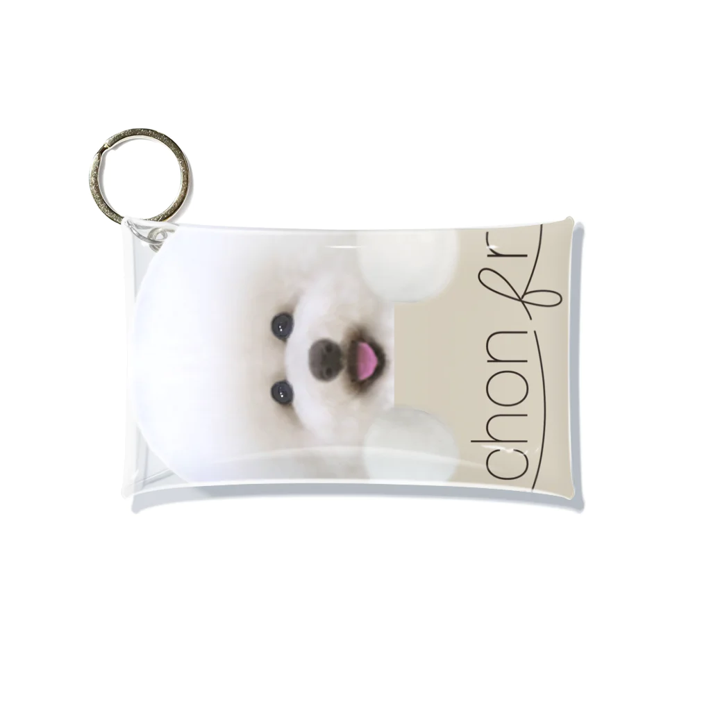 hummingbirdのビションフリーゼ　bichon frise  Mini Clear Multipurpose Case