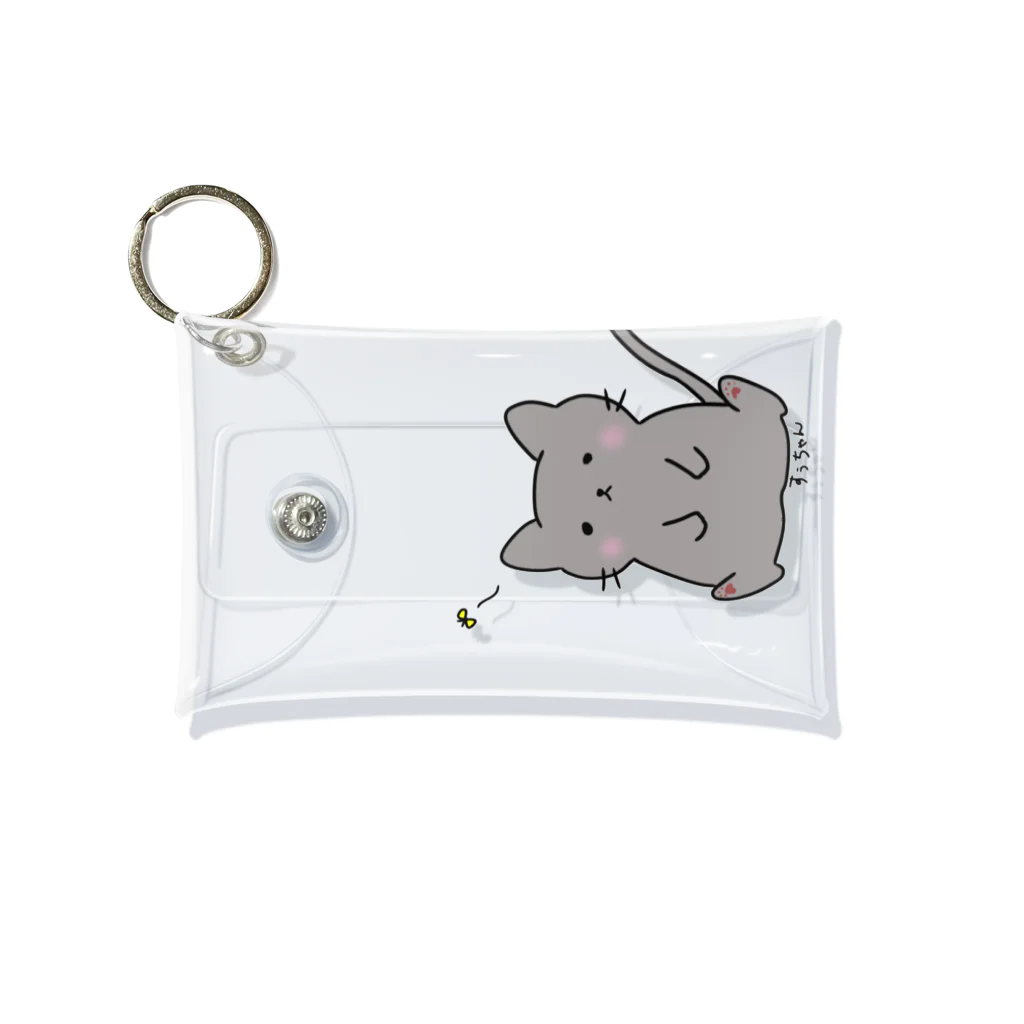 しりもちにゃんこ🐾のすぅちゃん（ブリティッシュ・ショートヘア） Mini Clear Multipurpose Case