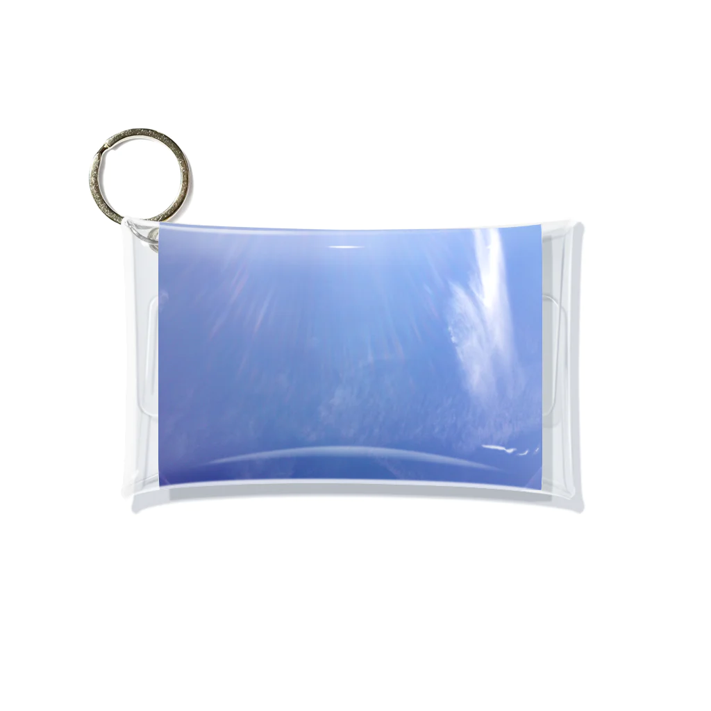 たばすこあまがえるのJumping Whale【空のことば】 Mini Clear Multipurpose Case