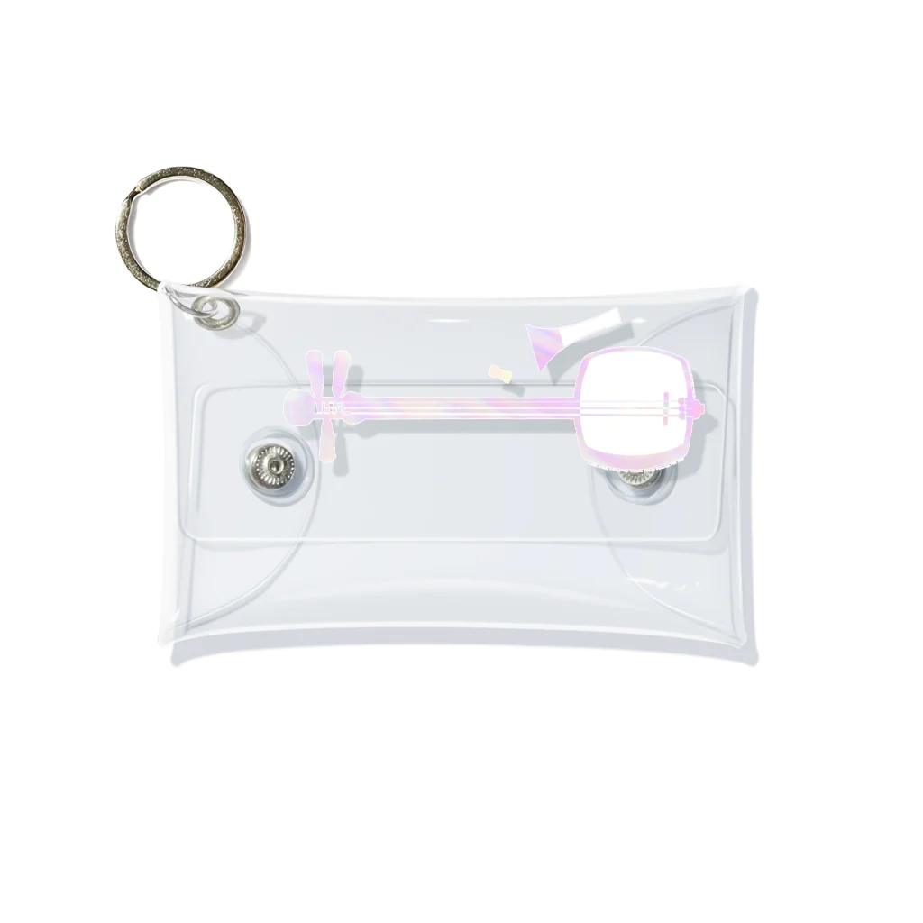 綾錦工房 りこりすの津軽三味線【彩雲】 Mini Clear Multipurpose Case