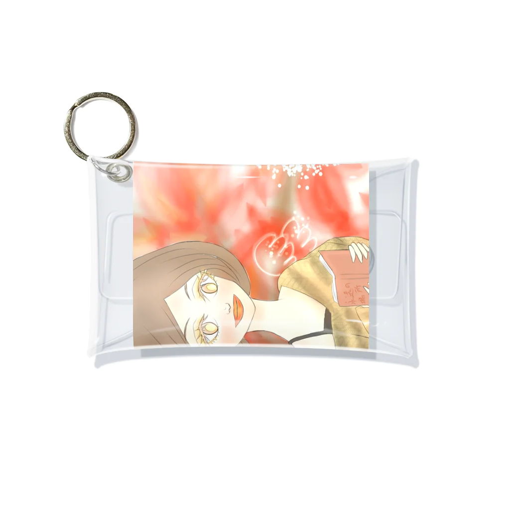 ラッキーチャームのコーヒーの妖精 Mini Clear Multipurpose Case