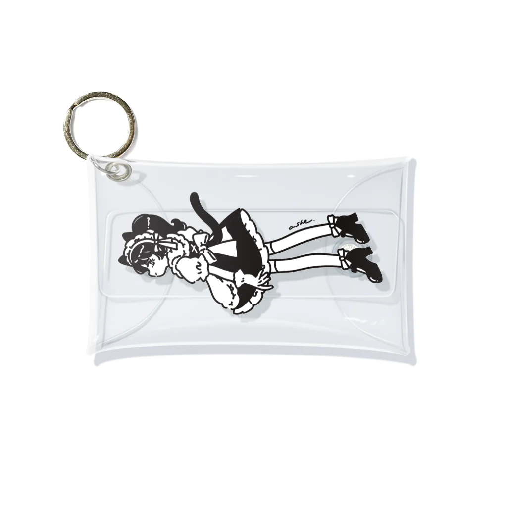 𝙖𝙨𝙝𝙚  -shop-のねこめいど ^._.^੭ Mini Clear Multipurpose Case