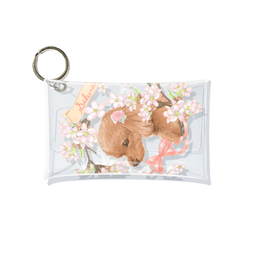 ermineのさくらちゃん🌸振り向き Mini Clear Multipurpose Case