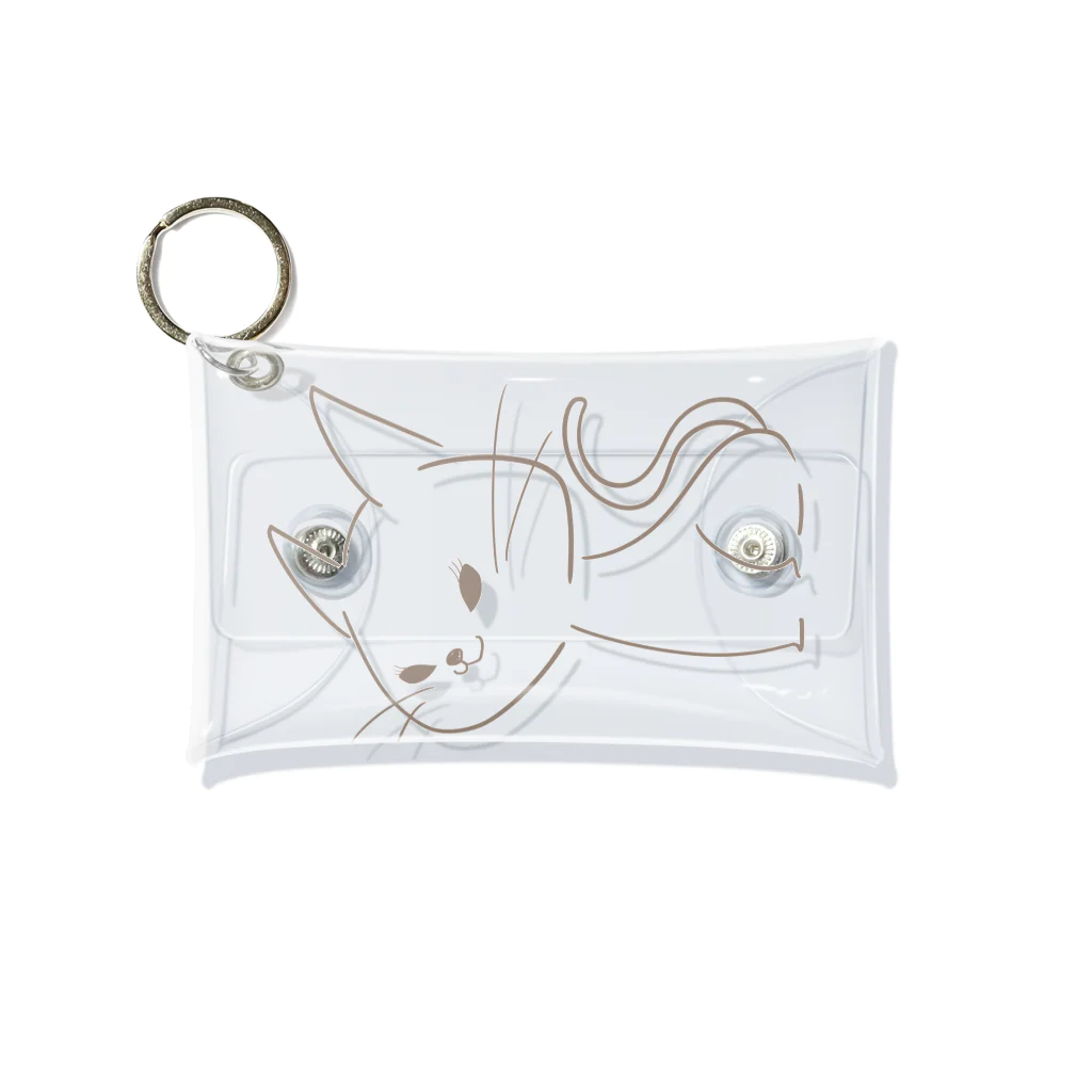 RinMのneko Mini Clear Multipurpose Case