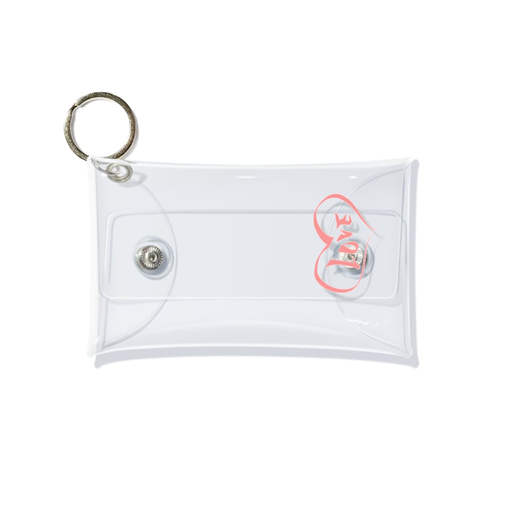 mooのLOVE Mini Clear Multipurpose Case