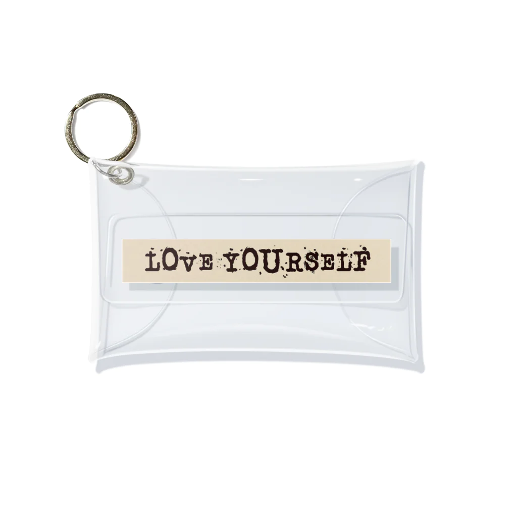 AfroのLOVE YOURSELF Mini Clear Multipurpose Case